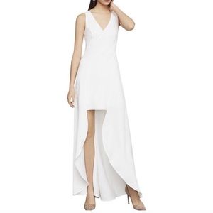 BCBG MaxAria White High-low Dress